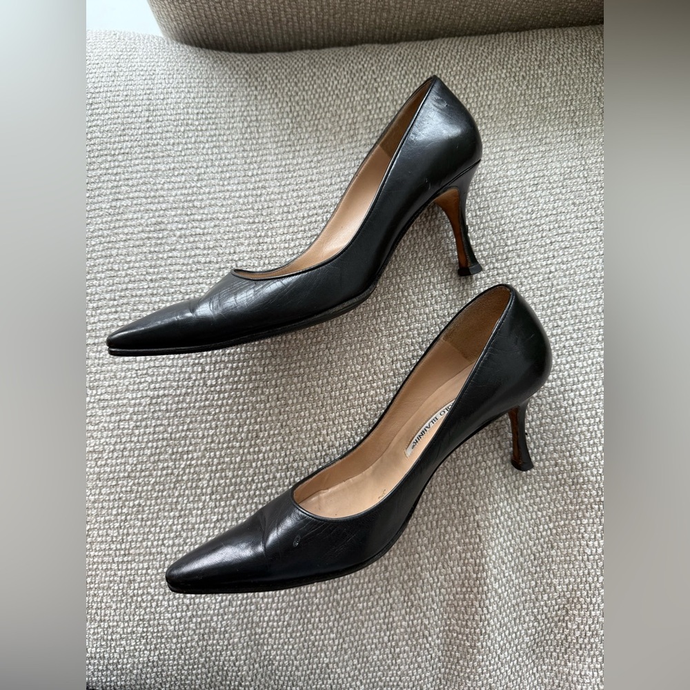 Manolo Blahnik Black Heels - Picture 7 of 9